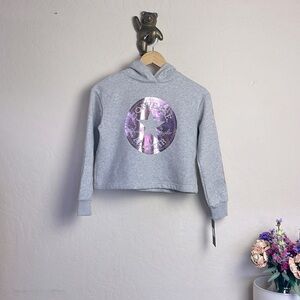 Converse Pullover Hoodie Foil Chuck Patch Graphic size M grey